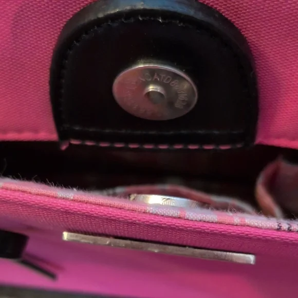 Kate Spade Vibrant Pink Tote with Black Accents - Picture 11 of 13